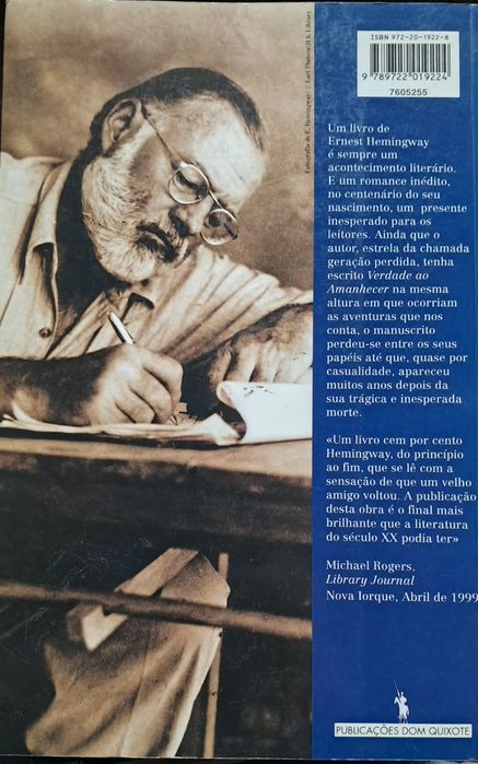 Ernest Hemingway  Verdade ao amanhecer