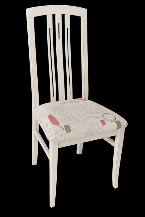 Conjunto 6 cadeiras madeira brancas