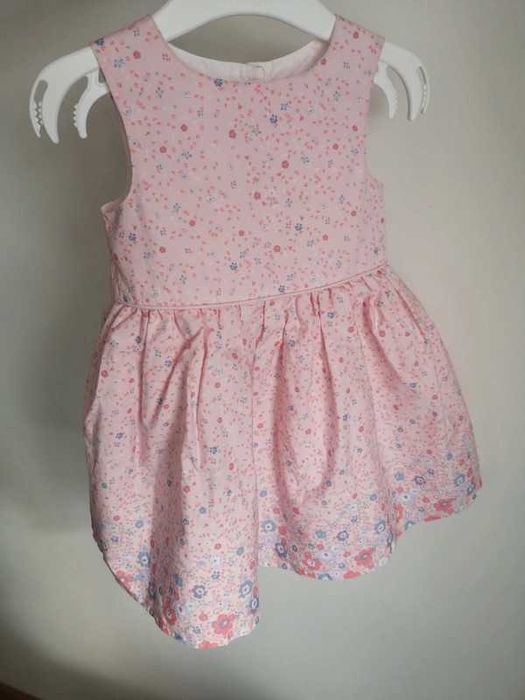Early Days różowa sukienka w kwiaty 9-12m. 80 cm