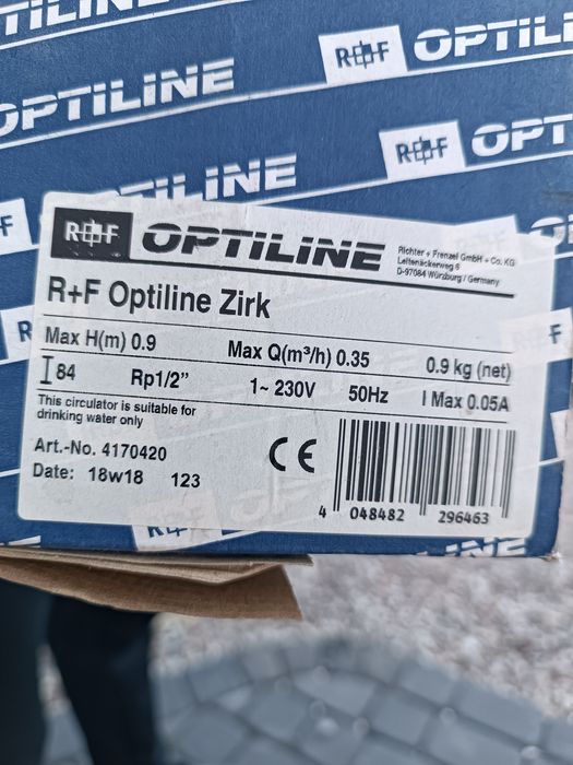 Pompa obiegowa nowa optiline