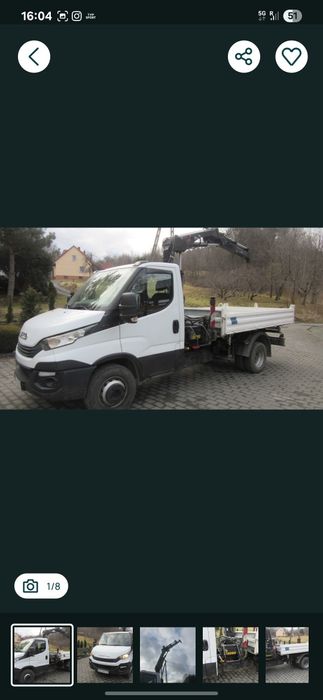 IVECO 70C18 Wywrotka  + HDS