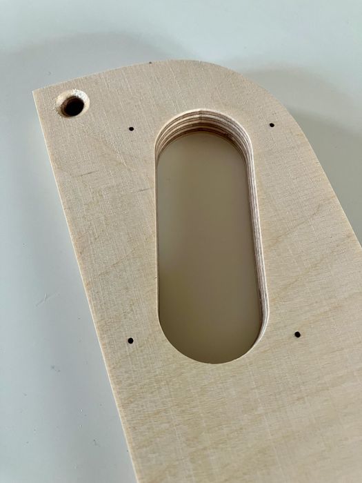 Thorens TD 124 apoio braço em bétula corte SME