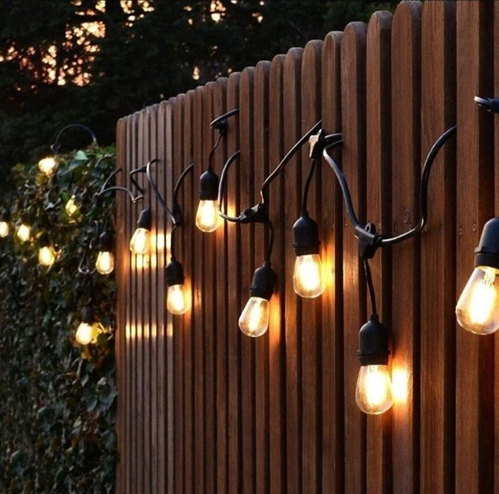 Nowa girlanda 20m lampki 20 sztuk LED piękna ozdoba tarasu balkonu