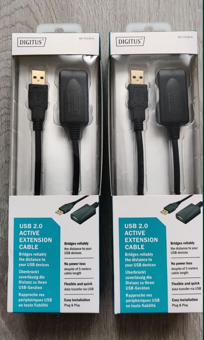 Активний USB подовжувач 5м Digitus DA-70130-4