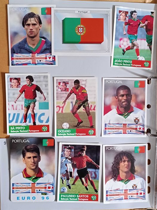11 Autocolantes e 7 Calendários Eurocup 96
