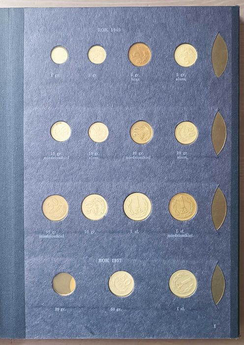 Monety od 1949 do 1972 Klaser