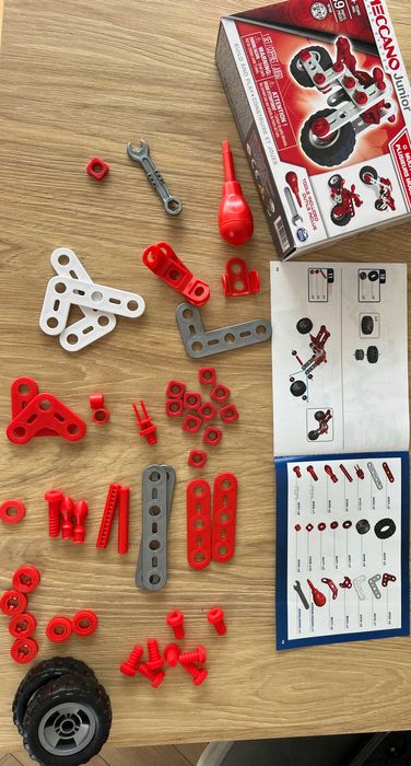 Meccano junior motor potężne motory Spin Master Mighty Cycles