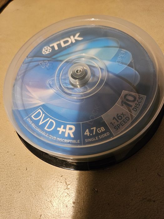 Płyta DVD-R 4,7GB TDK SCRATCHPROOF x16 10szt.