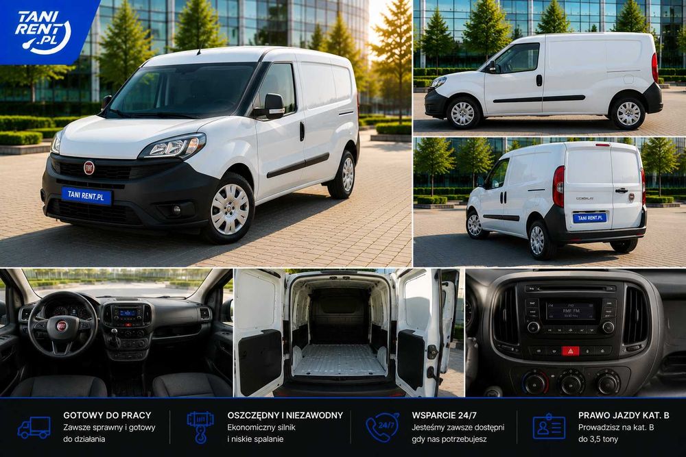 WYNAJEM Samochodów  ŁÓDŹ Fiat doblo cargo  TaniRent.pl