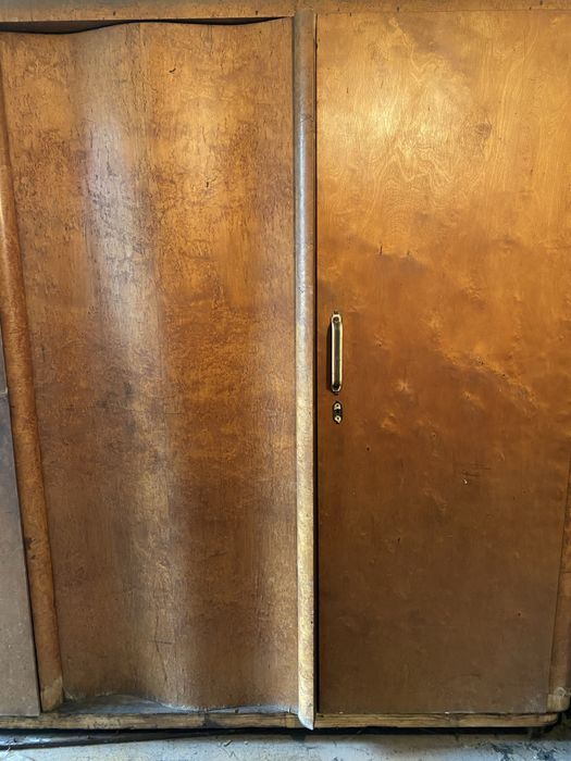 Szafa lata 50 te gięte drewno  fornir dębowy, retro