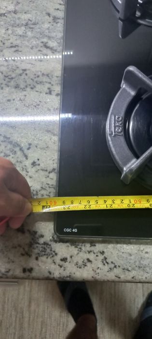 Placa da teka a gás.