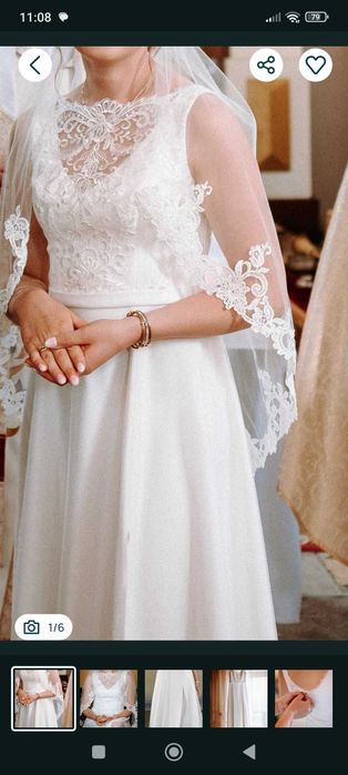 Suknia ślubna bardzo efektowna i wygodna