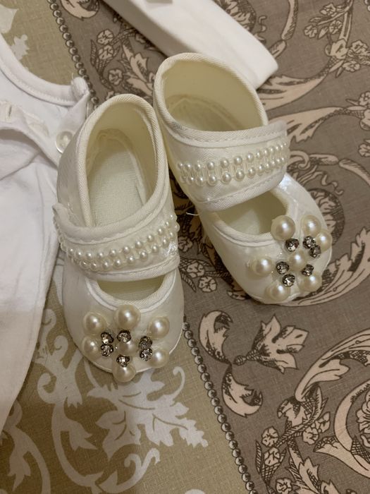 Платье и топачки  0-3 месяца