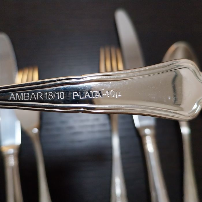 Ambar brand flatware set with silver plating429752700823162882