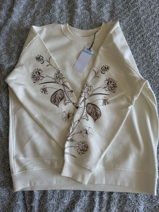 Світшот з принтом на флісі L-XL