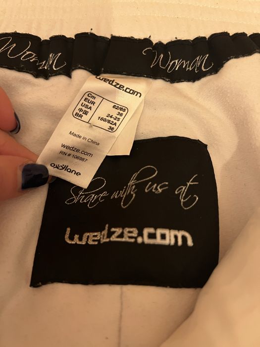 Лижні штани білі