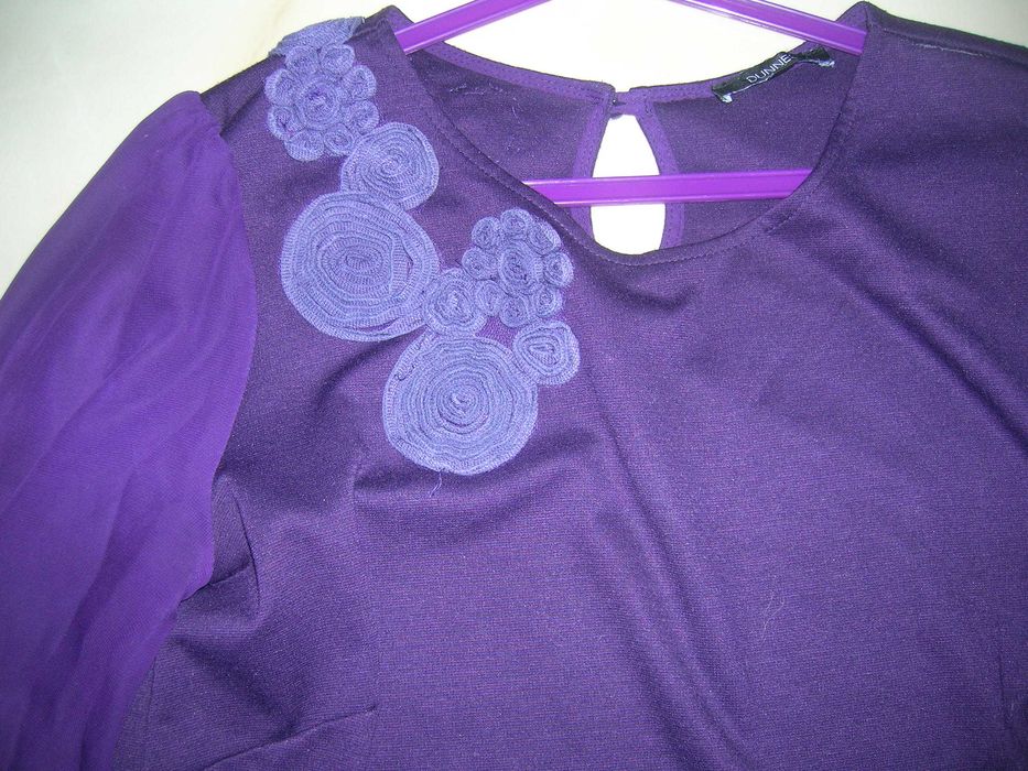 fioletowa sukienka  xl