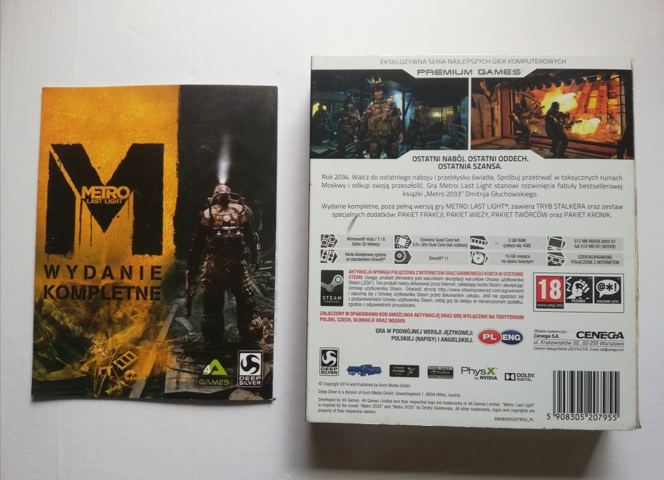 Gra PC Premium games Metro wydanie kompletne
