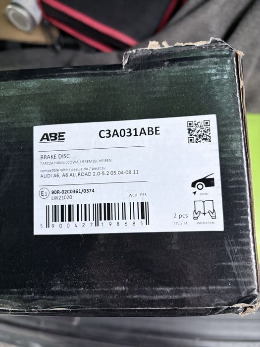 Audi a6 c6 tarci przod i tyl ABE