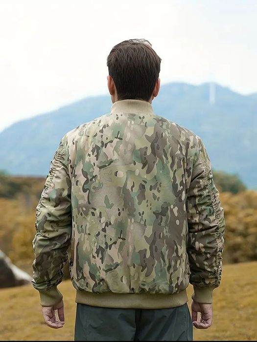 Винтажный бомбер МА-1, XL 50-52, 2XL 54-56, 3Xl 58-60, 4XL 60-62 утеплённый.