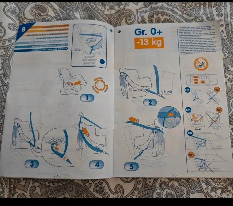 Cadeira auto bebeconfort Gr0+/1; 0/18kg