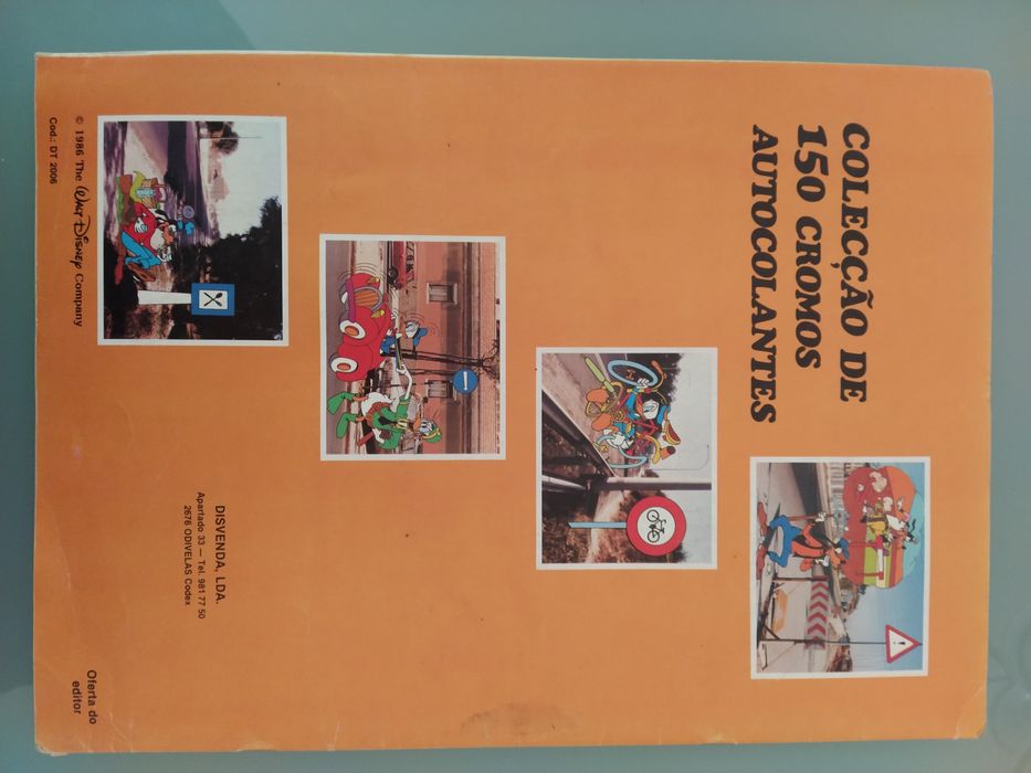 Caderneta de cromos completa "As regras de Trânsito" Walt Disney 1986