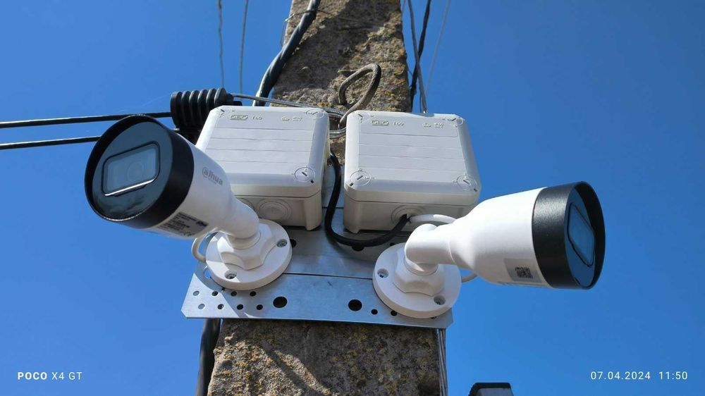 Встановлення камер відеоспостереження - монтаж видеонаблюдения