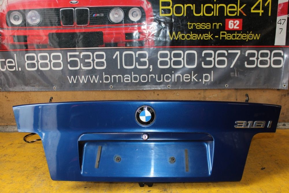 BMW E36 Compact Sedan Klapa Tył Tylna Pokrywa Bagażnika Części BMA
