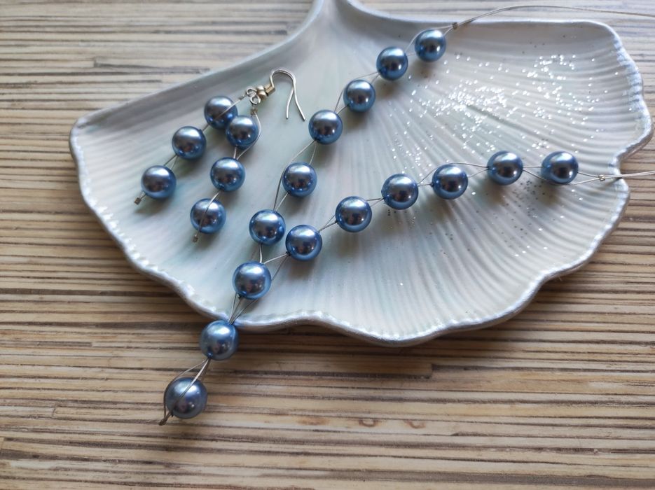 Naszyjnik i kolczyki z pereł