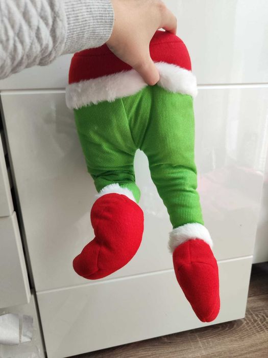 Ozdoba grinch na choinke do wsadzenia w choinke duży tułów