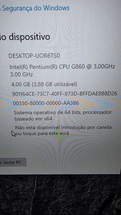 Computador Fujitsu Pentium G860 3 GHZ 4GB