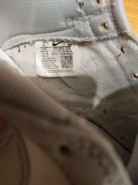 sneakersy Nike Dunk Low Grey Fog