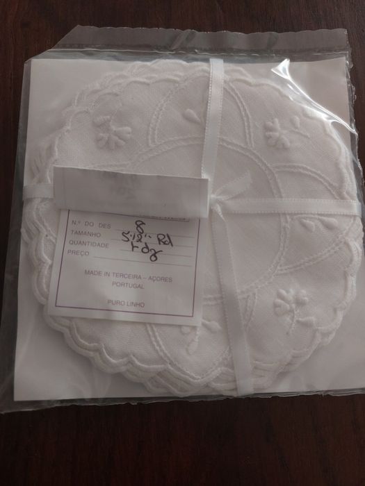 Bases para copos em puro linho