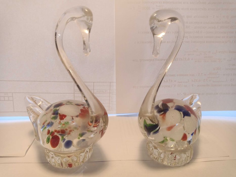 Хрустальные лебеди СССР две пары