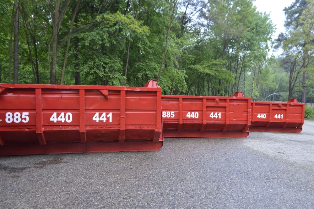 wynajem kontenerów na gruz odpady poremontowe wełna styropian