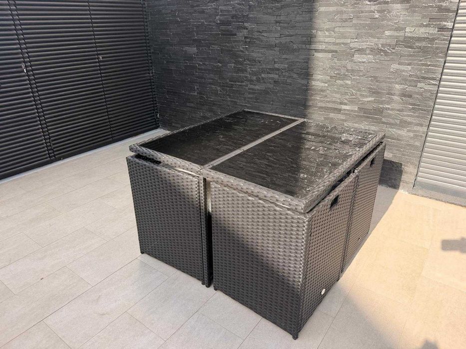 Conjunto de jardim Outsunny para 8 pessoas + capa de proteção