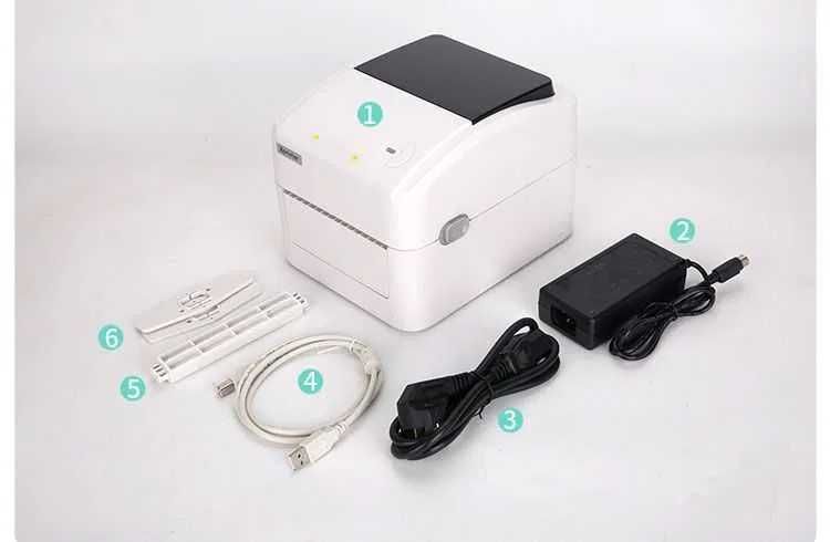 Принтер етикеток Xprinter XP-420B Bluetooth+USB друк Нової Пошти BT