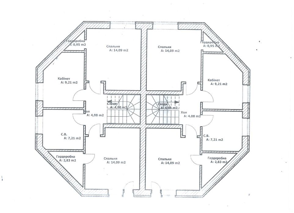 Дуплекс з новим ремонтом та меблями в Лісовій Бучі. Газ.