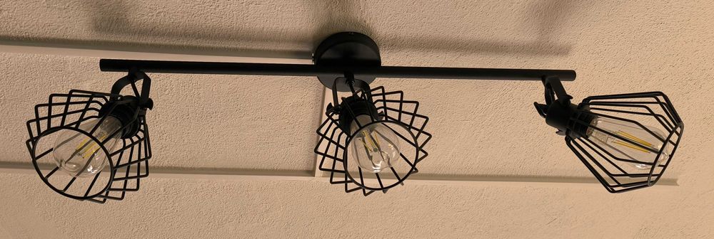 Candeeiro de teto INSPIRE 3 Luzes Preto, com Lâmpadas