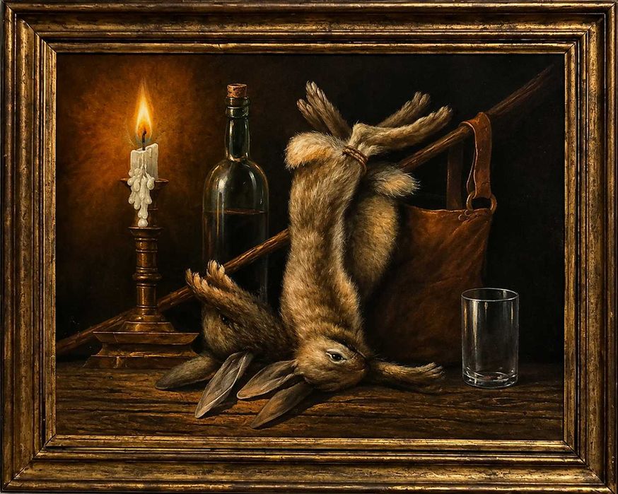 Quadro a óleo antigo