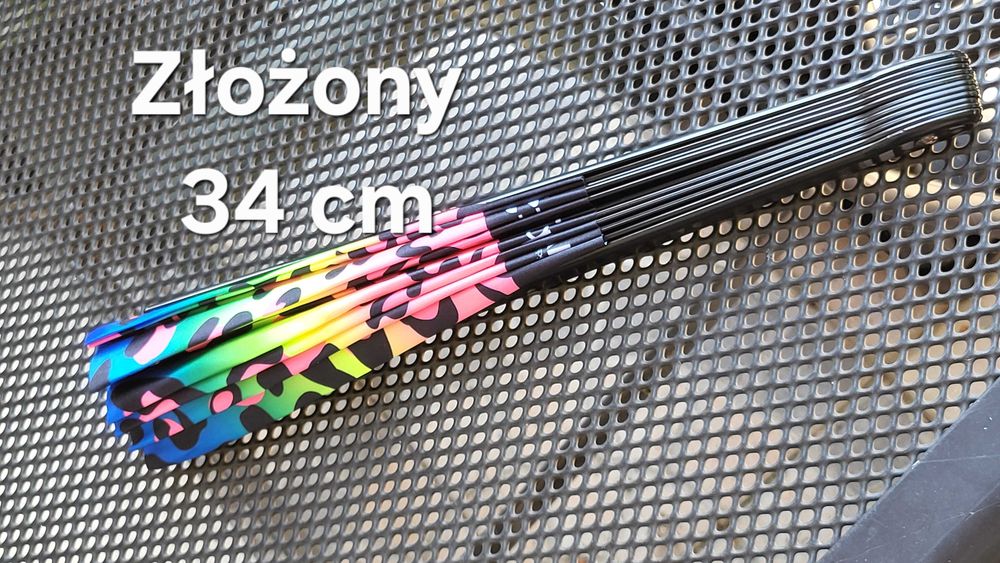 Darmowa wysyłka ! Wachlarz z ochroną UV / bardzo duży 64 x 34 cm