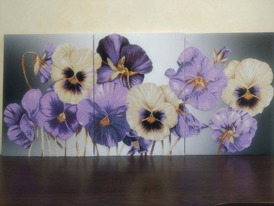 Модульная картина вышитая бисером