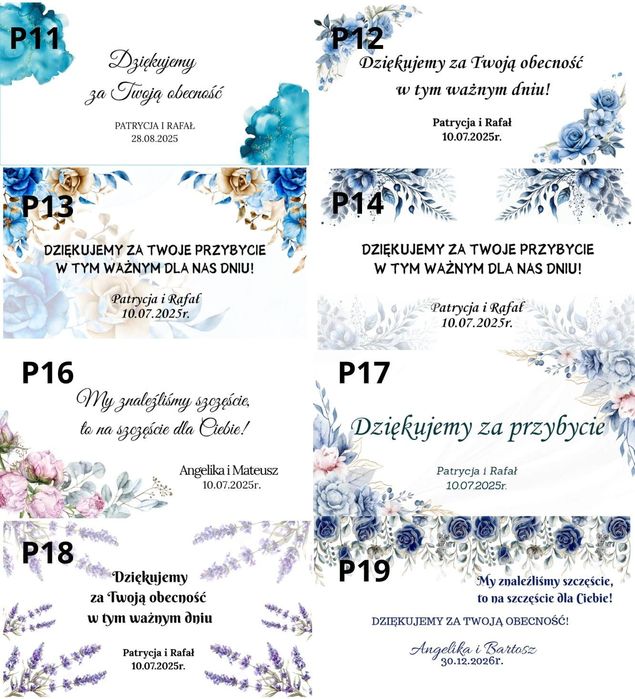 Podziękowanie dla gości breloczek kluczyk