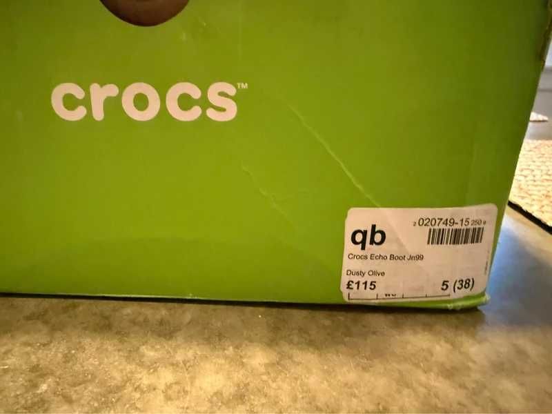 crocs echo boot termiczne śniegowce buty zimowe unisex 38/39 24 khaki