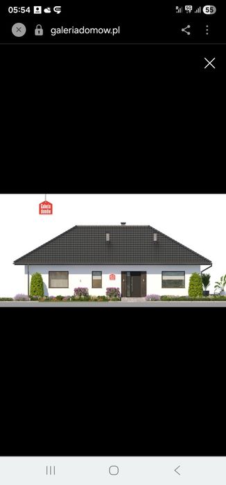 Na sprzedaż Działka budowlana 52 A + projekt domu