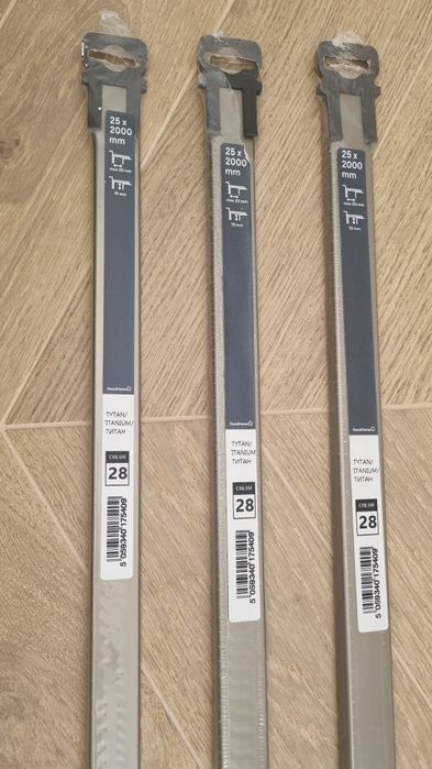 Profil aluminiowy zakonczeniowy wykonczeniowy kolor tytan 25mmx 2000mm