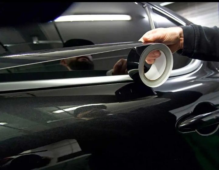 Чорний глянець для антихрому,вінілова стрічка .