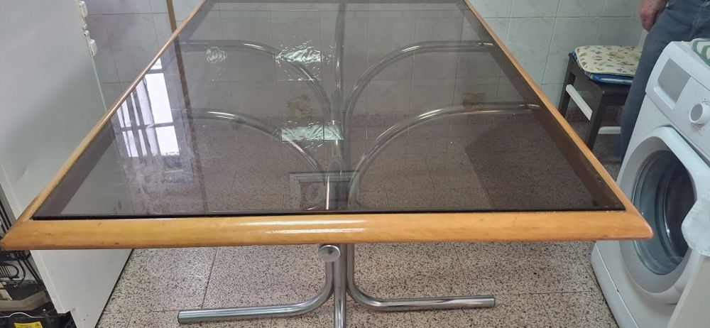 Mesa jantar de vidro