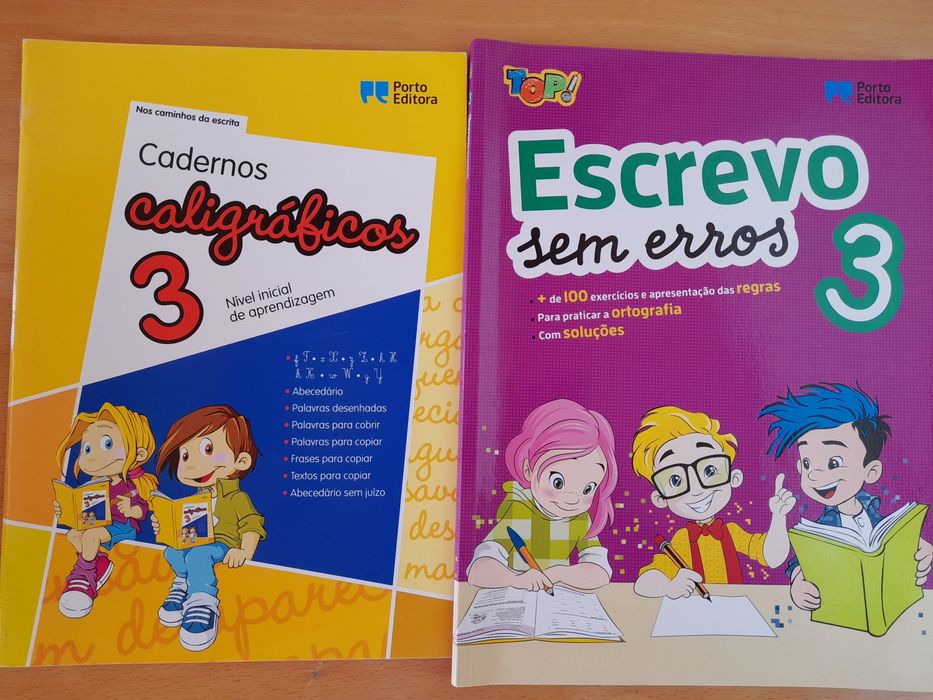 Livros de apoio do 1° ciclo - Português e Inglês