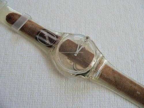 Lote RARO de 2 Swatch 1997/"Cigar"+"Never Seen Before"/como NOVOS